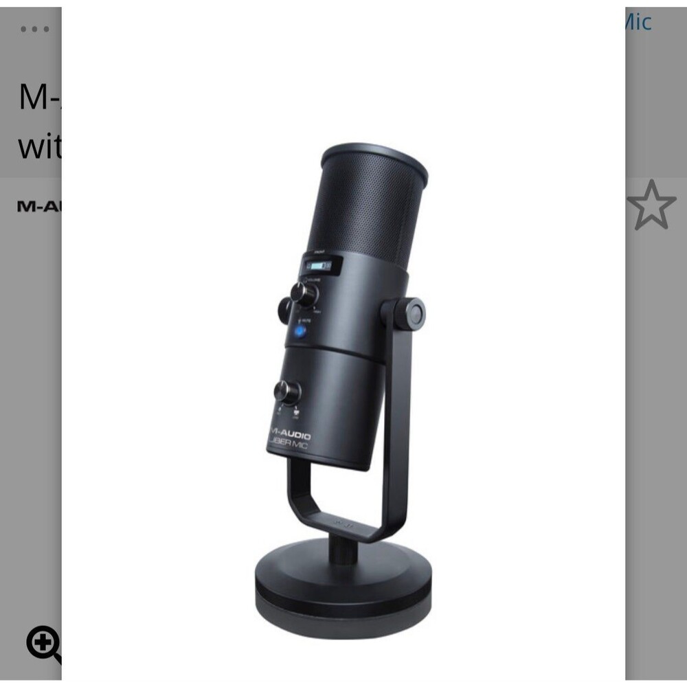 M-Audio Uber Mic USB Microphone with Headphone Output